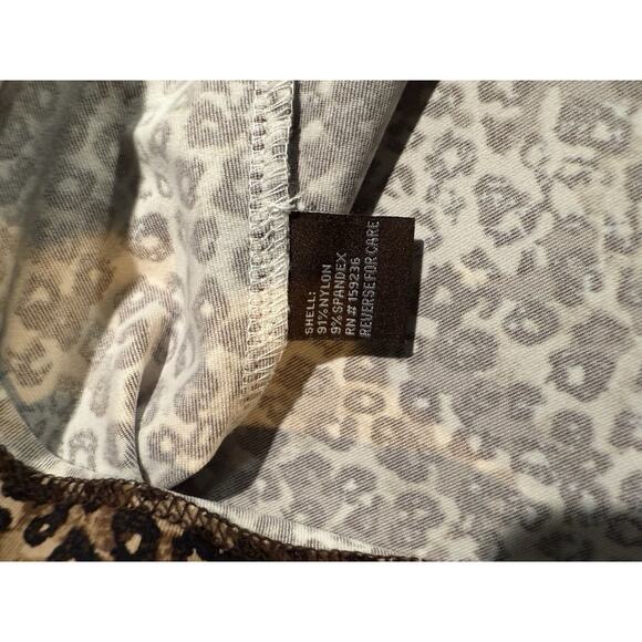 J McLaughlin Womens Top Sz M Catalina Cloth Animal Print 3/4 Sleeve Mob Wife - Picture 4 of 7